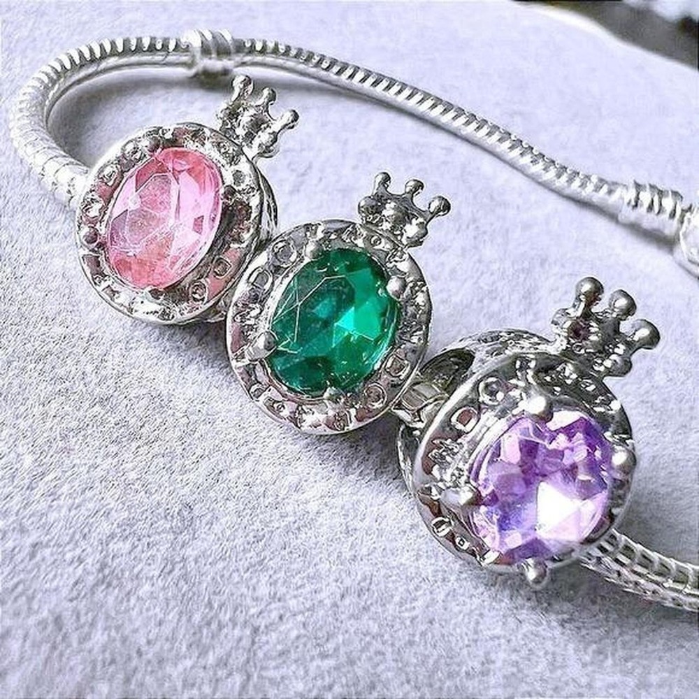 Assorted Multi-Colored Bead Charm fits PANDORA